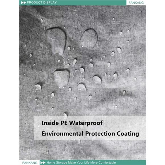 Storage Basket,Nursery Hamper Canvas Laundry Basket Foldable with Waterproof - Picture 7 of 8